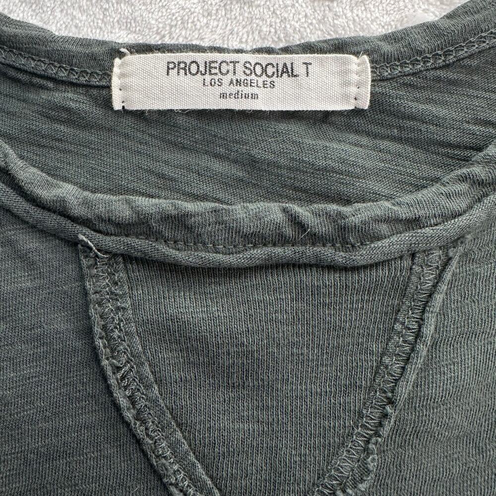 PROJECT SOCIAL T Gray Sleeveless Flowy Tank Top, Medium - Picture 3 of 8